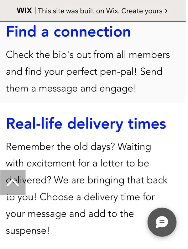 Phone screenshot of the Find a connection and Real-life delivery times sections.